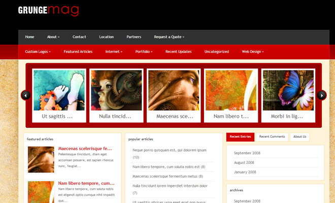 Grunge WordPress Themes